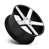 24X10 DUB 1PC S217 BALLER GLOSS BLACK BRUSHED 6X135