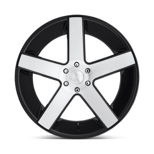 24X10 DUB 1PC S217 BALLER GLOSS BLACK BRUSHED 6X135