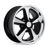 18X9 US Mag 1PC U304 BANDIT MATTE BLACK MACHINED 5X114.3