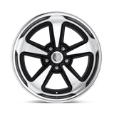 18X8 US Mag 1PC U304 BANDIT MATTE BLACK MACHINED 5X114.3
