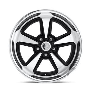 18X9 US Mag 1PC U304 BANDIT MATTE BLACK MACHINED 5X114.3