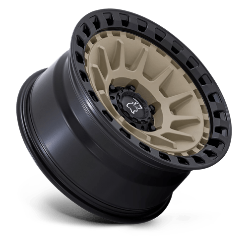 17X8.5 Black Rhino Hard Alloys BARRAGE DESERT SAND ON MATTE BLACK 6X135