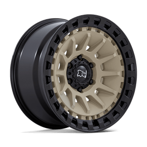 18X9 Black Rhino Hard Alloys BARRAGE DESERT SAND ON MATTE BLACK 5X127