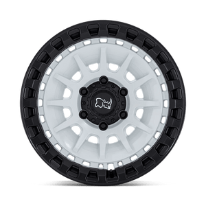 18X9 Black Rhino Hard Alloys BARRAGE GLOSS WHITE ON MATTE BLACK 5X127