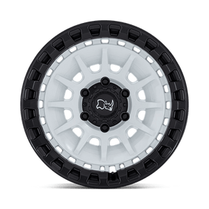 18X9 Black Rhino Hard Alloys BARRAGE GLOSS WHITE ON MATTE BLACK 6X135