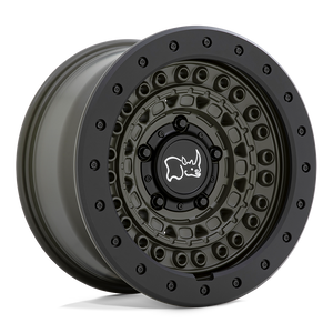 18" Black Rhino Hard Alloys BARRICADE OLIVE DRAB GREEN W/ BLK ROCK 6X139.7