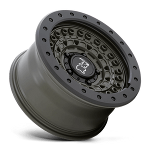 20" Black Rhino Hard Alloys BARRICADE OLIVE DRAB GREEN W/ BLK ROCK 6X135