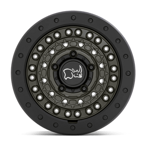 20" Black Rhino Hard Alloys BARRICADE OLIVE DRAB GREEN W/ BLK ROCK 6X135