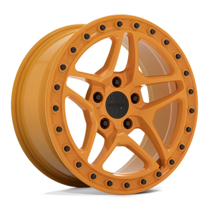 17" Victor Equipment BERG GLOSS ORANGE W/ BLACK BOLTS 5X130