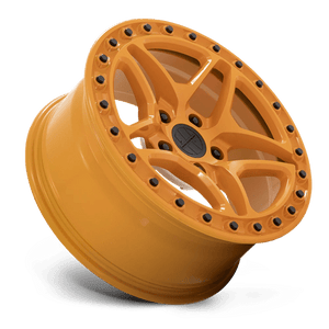 17X8 Victor Equipment BERG GLOSS ORANGE W/ BLACK BOLTS 5X130