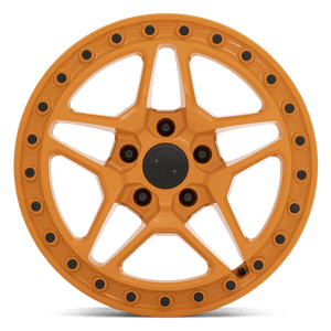 17" Victor Equipment BERG GLOSS ORANGE W/ BLACK BOLTS 5X130
