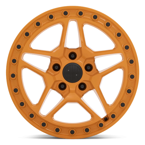 17X8 Victor Equipment BERG GLOSS ORANGE W/ BLACK BOLTS 5X130