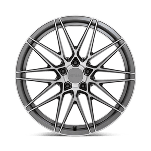 20" Beyern DAMON MATTE GUNMETAL W/ BRUSHED FACE 5X120