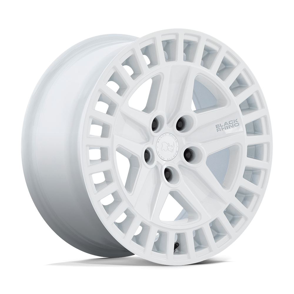18X8.5 Black Rhino Hard Alloys ALSTON GLOSS WHITE 5X127