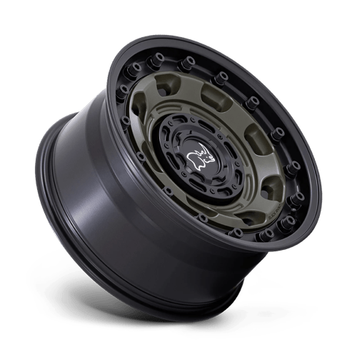 17X8.5 Black Rhino Hard Alloys ATLAS OLIVE DRAB GREEN W/ BLACK LIP 6X135/6X139.7