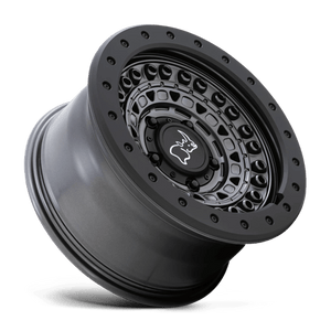18X9 Black Rhino Hard Alloys BARRICADE GUN BLACK W/ BLACK ROCK GUARD 6X120