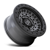 20" Black Rhino Hard Alloys BARRICADE GUN BLACK W/ BLACK ROCK GUARD 6X139.7