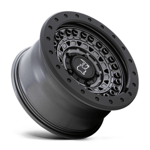 20" Black Rhino Hard Alloys BARRICADE GUN BLACK W/ BLACK ROCK GUARD 6X135