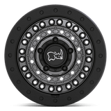 20" Black Rhino Hard Alloys BARRICADE GUN BLACK W/ BLACK ROCK GUARD 6X135