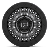 20" Black Rhino Hard Alloys BARRICADE GUN BLACK W/ BLACK ROCK GUARD 5X127