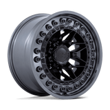 18X9 Black Rhino Hard Alloys ALPHA MATTE BLACK W/ GUNMETAL LIP 6X135