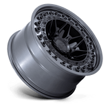 18X9 Black Rhino Hard Alloys ALPHA MATTE BLACK W/ GUNMETAL LIP 8X170
