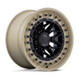 17X9 Black Rhino Hard Alloys ALPHA MATTE BLACK W/ SAND LIP 6X135