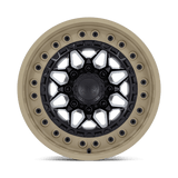 18X9 Black Rhino Hard Alloys ALPHA MATTE BLACK W/ SAND LIP 6X135