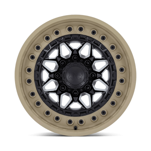 18X9 Black Rhino Hard Alloys ALPHA MATTE BLACK W/ SAND LIP 5X127