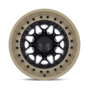 17X9 Black Rhino Hard Alloys ALPHA MATTE BLACK W/ SAND LIP 6X135