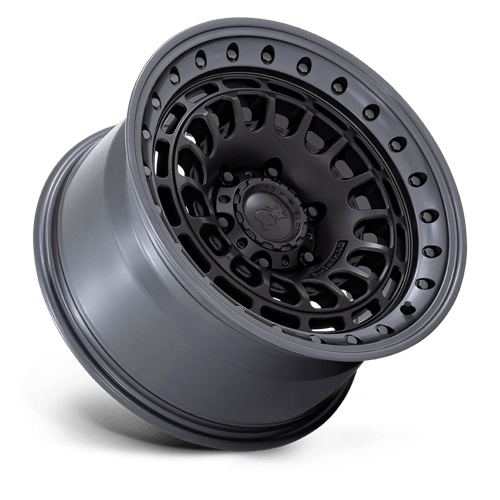 17X9 Black Rhino Hard Alloys BR014 SAHARA MATTE BLACK W/ GUNMETAL LIP 6X114.3