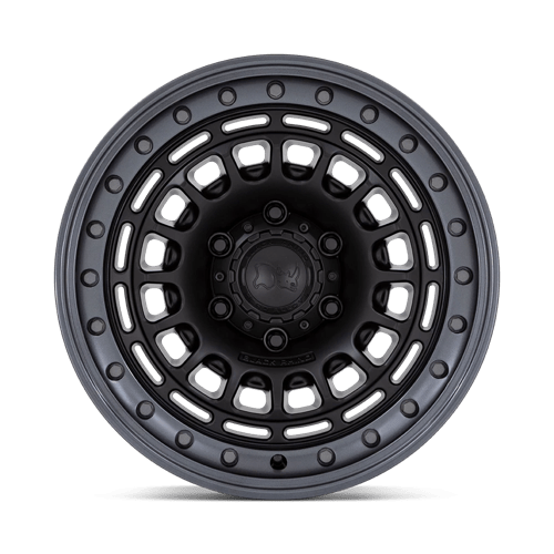 17X9 Black Rhino Hard Alloys BR014 SAHARA MATTE BLACK W/ GUNMETAL LIP 5X127