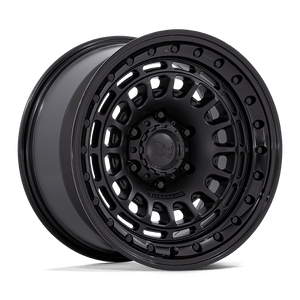 17X9 Black Rhino Hard Alloys BR014 SAHARA MATTE BLACK W/ GLOSS BLACK LIP 5X127