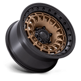 17X9 Black Rhino Hard Alloys BR014 SAHARA MATTE BRONZE W GLOSS BLACK LIP 6X135