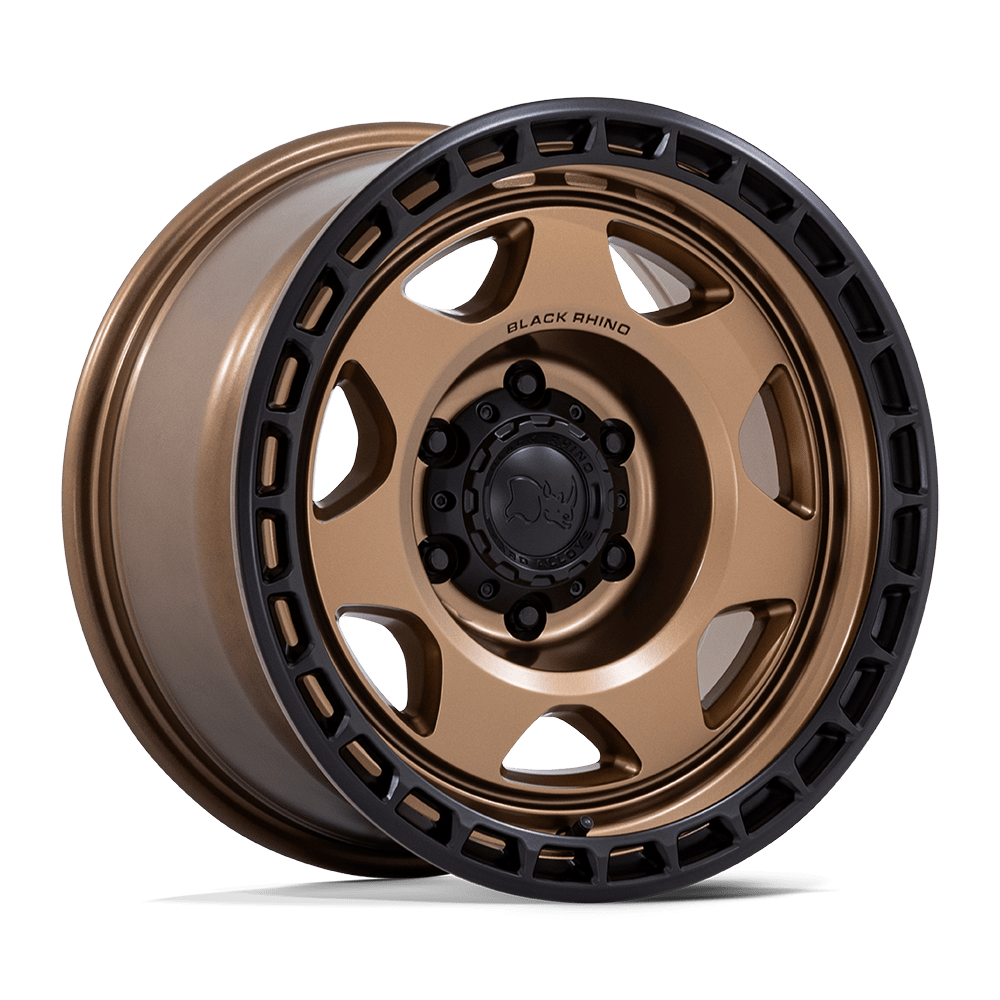 17X8.5 Black Rhino Hard Alloys BR018 VOYAGER MATTE BRONZE W/ M-BLACK LIP 6X139.7