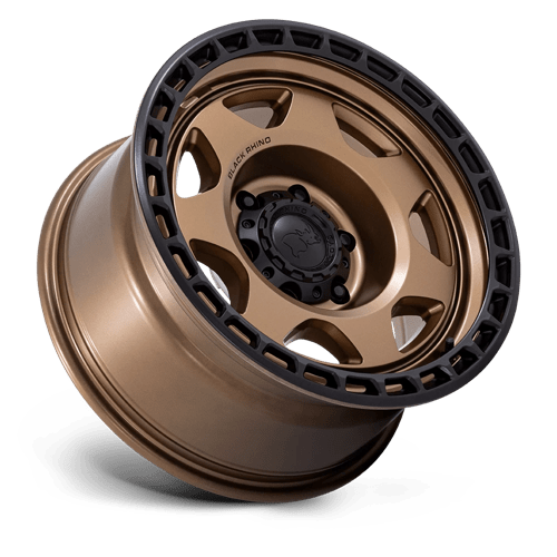 17X8.5 Black Rhino Hard Alloys BR018 VOYAGER MATTE BRONZE W/ M-BLACK LIP 6X139.7