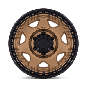 17X8.5 Black Rhino Hard Alloys BR018 VOYAGER MATTE BRONZE W/ M-BLACK LIP 6X120