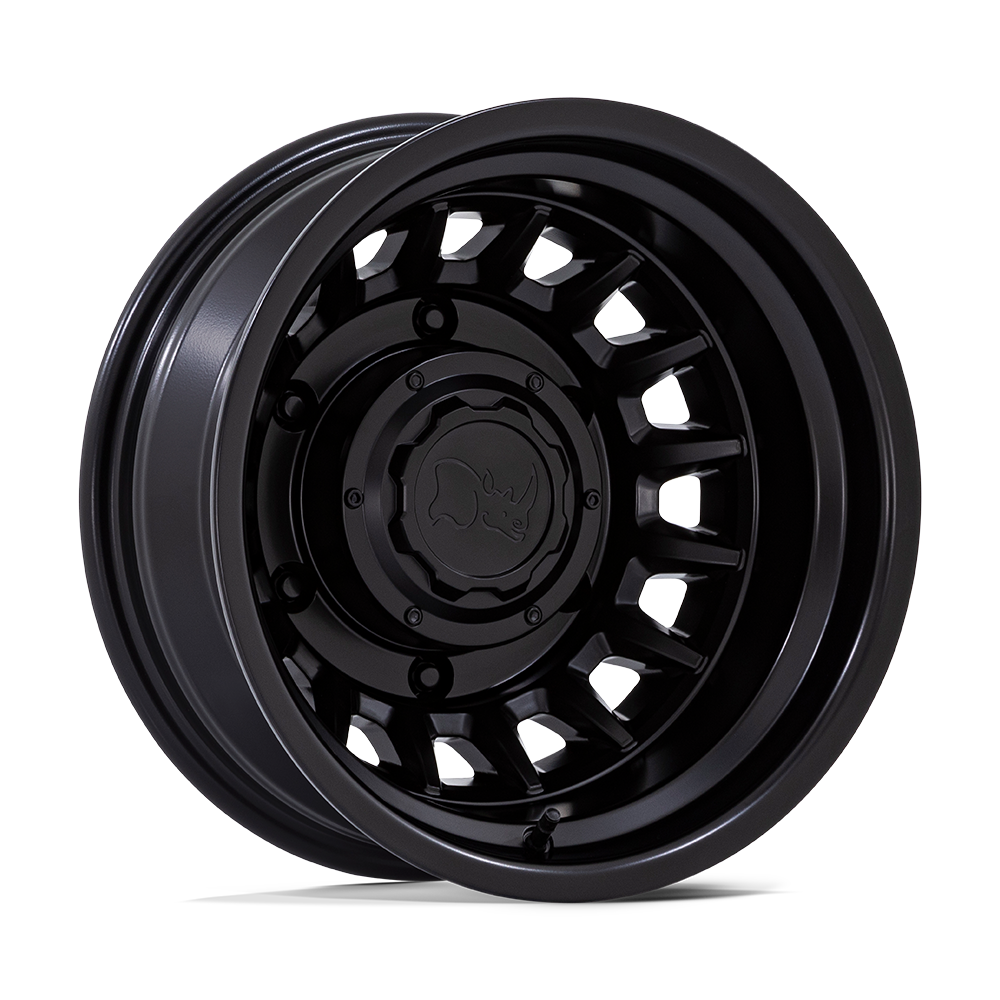 16X6 Black Rhino Hard Alloys BR019 ALISO DUALLY MATTE BLACK 6X205