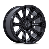 17X8.5 Black Rhino Hard Alloys BR020 DIAMONDBACK RIMS -  MATTE BLACK 6X114.3