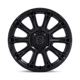 17X8.5 Black Rhino Hard Alloys BR020 DIAMONDBACK RIMS -  MATTE BLACK 6X114.3