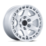 18X8 Black Rhino Hard Alloys BR022 BAHARI GLOSS SILVER W/ MACHINED FACE 6X120