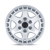 17X8.5 Black Rhino Hard Alloys BR022 BAHARI GLOSS SILVER W/ MACHINED FACE 5X114.3