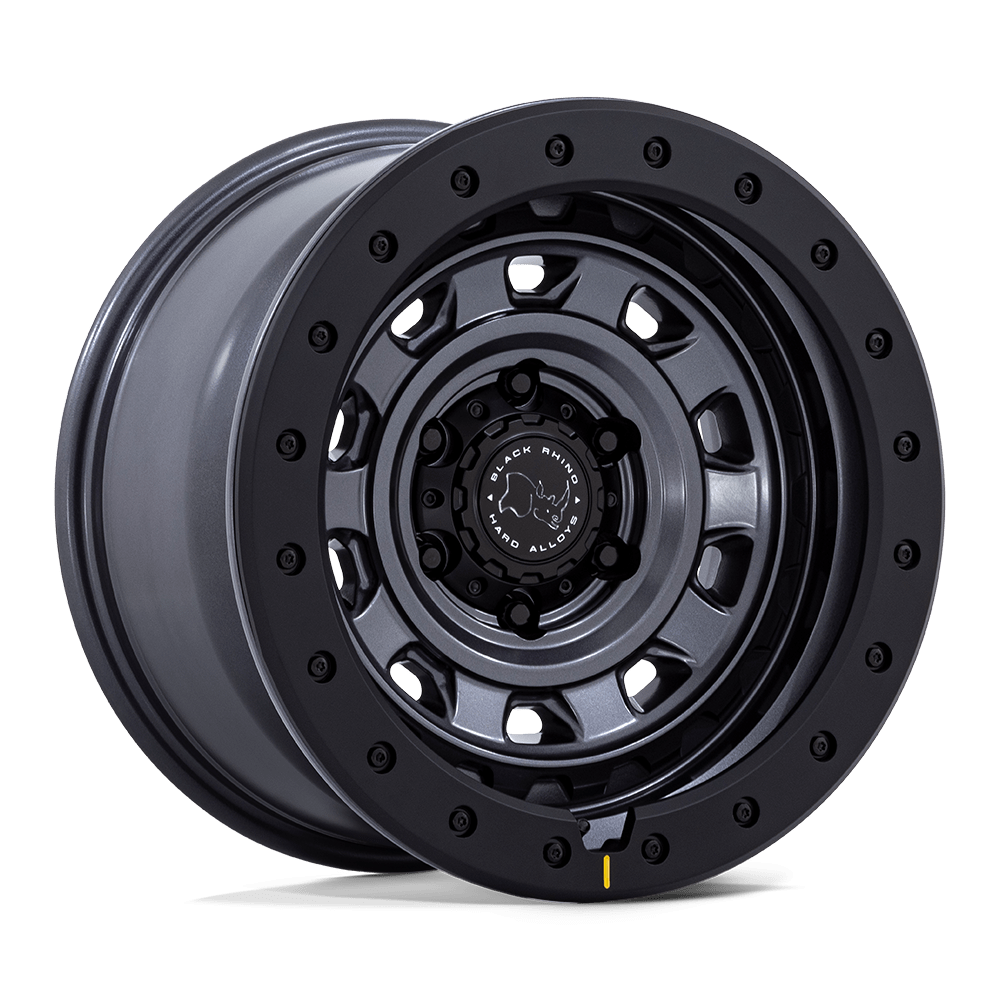 17X9 Black Rhino Hard Alloys BR023 XPLORER MATTE GUNMETAL W/ MATTE BLK-LP 6X135
