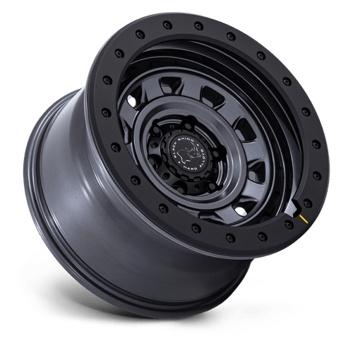 17X9 Black Rhino Hard Alloys BR023 XPLORER MATTE GUNMETAL W/ MATTE BLK-LP 6X114.3