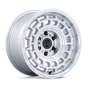 17X8.5 Black Rhino Hard Alloys BR024 AWOL SILVER W/ MACHINED FACE 5X130