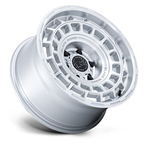 20X8.5 Black Rhino Hard Alloys BR024 AWOL SILVER W/ MACHINED FACE 6X135