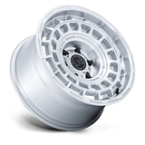 20X8.5 Black Rhino Hard Alloys BR024 AWOL SILVER W/ MACHINED FACE 5X114.3