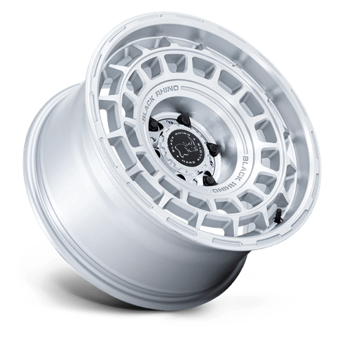 20X8.5 Black Rhino Hard Alloys BR024 AWOL SILVER W/ MACHINED FACE 6X139.7