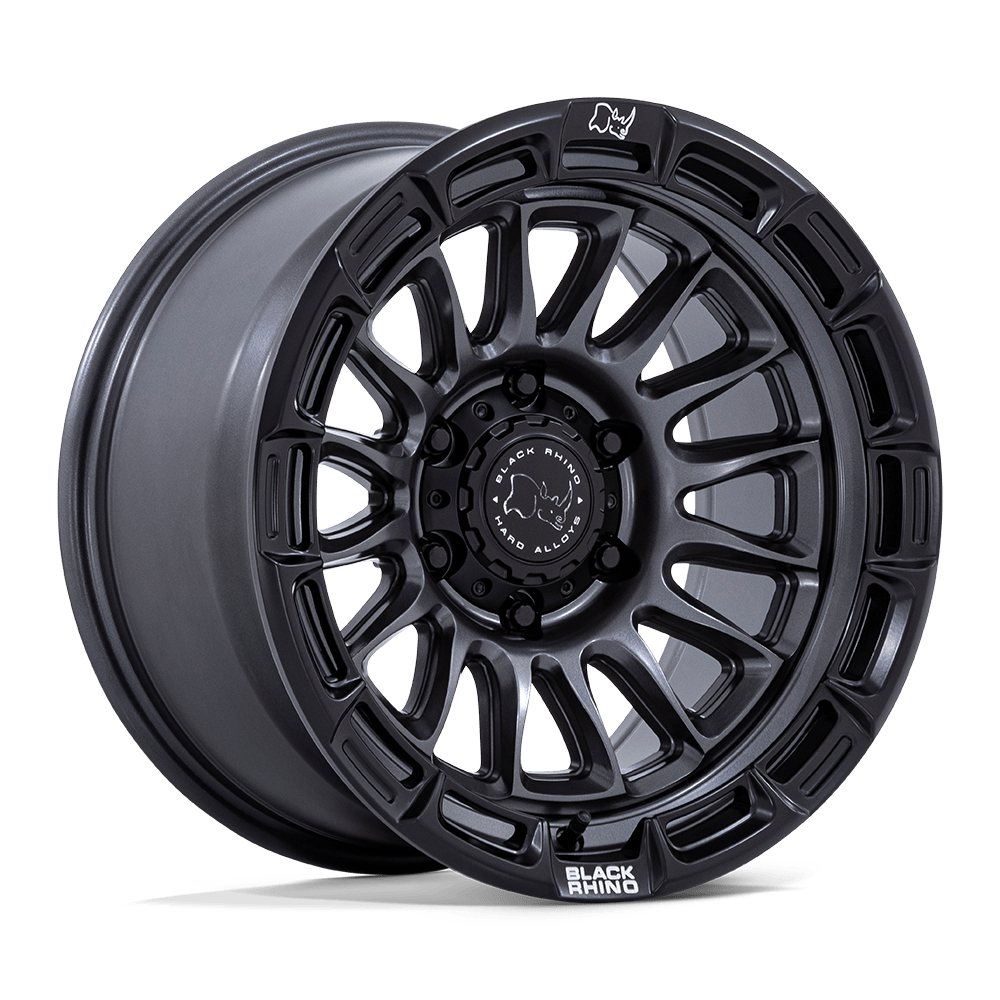 17X8.5 Black Rhino Hard Alloys BR025 RIVAL MATTE GUNMETAL W/ MATTE BLK-LP 5X127