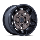 17X8.5 Black Rhino Hard Alloys BR028 GUARD BURNT BRONZE W/ MATTE BLK-LP 5X114.3